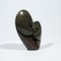 "Two Lovers" Serpentine Shona Stone Sculpture by CUTH Hand Carved in Zimbabwe!