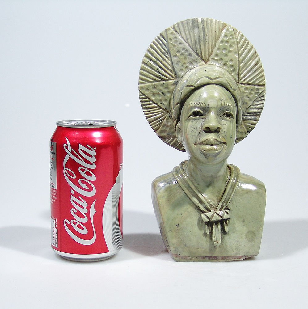 "Wise Shona Man" Butter Jade Shona Stone Sculpture Hand Carved in Zimbabwe!