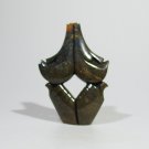 "Lovers Quarrel" Serpentine Shona Stone Sculpture Hand Carved in Zimbabwe!