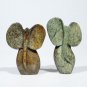 "African Elephants" Abstract Serpentine Sculpture/Art Handmade in Zimbabwe!