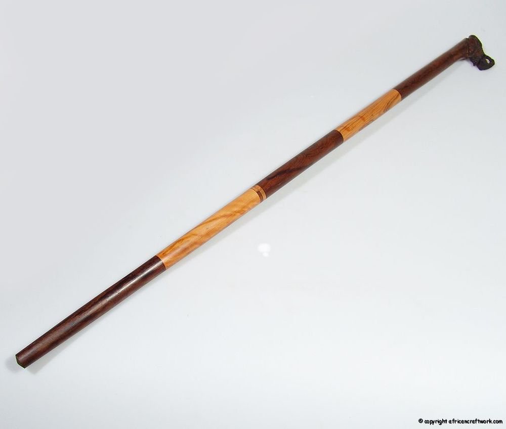 Elephant Mukwa Wood Walking Stick Cane Handmade in Zimbabwe!