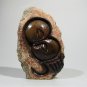 "Kissing Couple" Serpentine Shona Stone Sculpture by Cuth Hand Carved~ Zimbabwe!