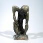 "The Thinker" Serpentine Shona Stone Sculpture Hand Carved in Zimbabwe!