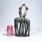 "Giraffes Kissing" Hand Carved Shona Serpentine Stone ~Zimbabwe!