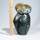 "In your Arms" Serpentine Shona Stone Sculpture Hand Carved in Zimbabwe Kassim G