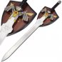 Zelda Twilight Princess Fantasy Video Game Sword & Plaque 37 1/2"