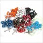 Catholic Rosaries Mix Metal Beads Lot Of 12