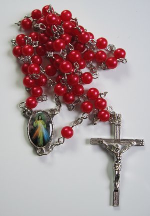 Catholic Rosary Red