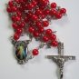 Catholic Rosary Red