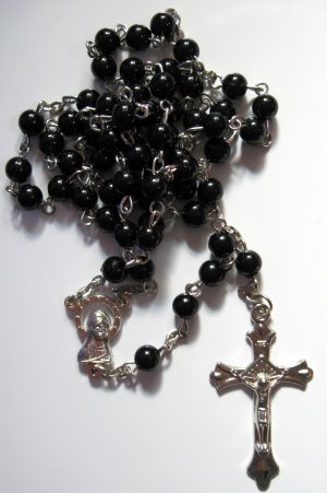 Catholic Rosary Black