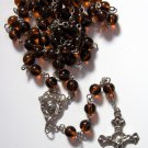 Catholic Rosary Amber Color