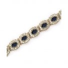14 KT GOLD DIAMOND AND SAPPHIRE BRACELET