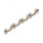 .18CT DIAMOND CONNECTING HEARTS BRACELET IN 14KT YELLOW GOLD