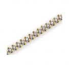 1 CT DIAMOND BRACELET IN 14KT GOLD "S" SETTING