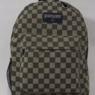 Canvas Checkered Backpack School Pack Day Bag Hike Camp Camping Travel Rucksack