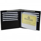 Mens Leather Wallet Credit Card Case Bifold BROWN  NEW 2501 Wide European