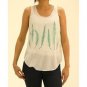 Green Ferns Tank Top T Shirt Print Casual Light Weight S/M M/L Tee Women's New