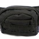 Fanny Pack Tactical Large BLACK Waist Hip Belt Bum Bag Pouch Carry On Molle