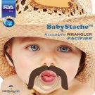 BabyStache Kissable Baby Pacifier Wrangler Brown Child Infant Shower Gift BabyStache Kissable Baby Pacifier Wrangler Brown Child Infant Shower Gift