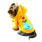 Splashing Whale Raincoat Klippo Dog Clothes XS-XL Puppy Pet Rain Coat Hood Lined Splashing Whale Raincoat Klippo Dog Clothes XS-XL Puppy Pet Rain Coat Hood Lined