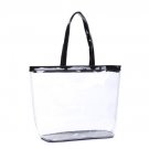 Large Clear Black Shopper Beach Gym Tote Bag Security Stadium Handbag Purse Large Clear Black Shopper Beach Gym Tote Bag Security Stadium Handbag Purse