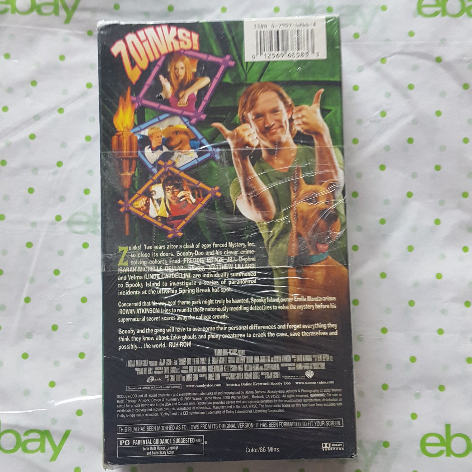 Scooby-Doo - The Movie (VHS, 2002, Spanish Dubbed) Espanol Doblada
