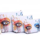 3 Piece Travel Kit Cosmetic Bag Toiletry Bag Womens Purse Clutch Pouch EYES 3 Piece Travel Kit Cosmetic Bag Toiletry Bag Womens Purse Clutch Pouch EYES