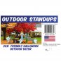 Friendly Halloween Outside Ghosts Pumpkin Graves Stand Up Decoration Standee