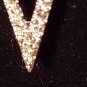 V Shape Pendant Necklace Delicate Chain Made With Genuine Swarovski® Crystals