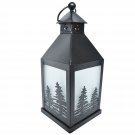 Woodlands Lantern Decoration Christmas Metal Glass Holiday Forest Trees Winter Woodlands Lantern Decoration Christmas Metal Glass Holiday Forest Trees Winter