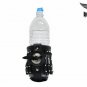 Leather Motorcycle Cup Holder With Concho Beads & Braid Water Bottle Genuine