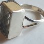 GREEN AMETHYST 925 Fine Sterling Silver Ring Size 7 Genuine Stone Prasiolite