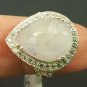 Moonstone 925 Fine Sterling Silver Ring Size 7.5 Genuine Gemstone Stone