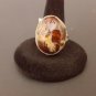 Fire Opal 925 Solid Sterling Silver Ring Size 8.5 Genuine Stone Stunning Gift