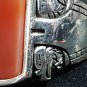 Mens Red Onyx EAGLE Head 925 Solid Sterling Silver Ring SZ 10 Genuine Gemstone