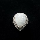 Moonstone 925 Fine Sterling Silver Ring Size 7.5 Genuine Stone Gemstone