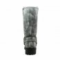 Mens HARNESS BOOT Stone Washed Black Leather Riding Motorcycle Biker Medium Wide