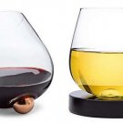 Aura Glass Unique No Spill Aerating Glass for Wine Spirits w/ Coasters Rose Gold Aura Glass Unique No Spill Aerating Glass for Wine Spirits w/ Coasters Rose Gold