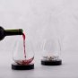 Aura Glass Unique No Spill Aerating Glass for Wine Spirits w/ Coasters Rose Gold