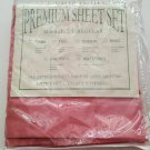 Waterbed Sheets Super Single Attached Sheets - Rose Color - New Waterbed Sheets Super Single Attached Sheets - Rose Color - New