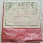 Waterbed Sheets Super Single Attached Sheets - Rose Color - New