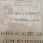Waterbed Sheets Super Single Attached Sheets - Rose Color - New