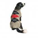 Gray Argyle Dog Sweater Chilly Dog Hand Knit Wool XXS-XXXL Pet Puppy Winter Gray Argyle Dog Sweater Chilly Dog Hand Knit Wool XXS-XXXL Pet Puppy Winter