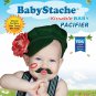 BabyStache Kissable Baby Pacifier ROMEO Black Child Infant Shower Gift Moustache