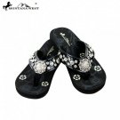 Montana West Bling Bling Collection Flip Flops Floral Concho Rhinestones Thin