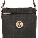 Black Handbag Purse Bag Shoulder Messenger Bag Faux Leather Tote Fashion Classic