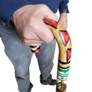 Manly Heavy Duty Hand Carved Wooden Cane Mexican Aztec Hand Painted Mexico Walk Manly Heavy Duty Hand Carved Wooden Cane Mexican Aztec Hand Painted Mexico Walk