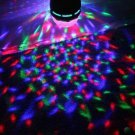 Full Color LED RGB Rotating Party Light Bulb w/ Wall Outlet Adapter Socket Disco