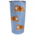 Orange Tabby Cat SERENGETI Ultimate Tumbler Stainless Steel Vacuum Insulated
