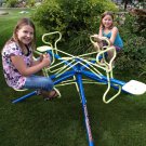 4 Seat Twirl Go Round Whirly Bird Merry-Go-Round Outdoor Child Ride On Toy New